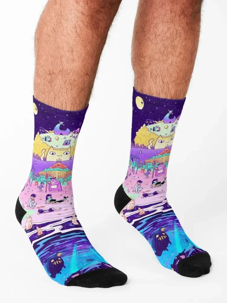 Omori headspace Socks short cute Lots Run Designer Man Socks Women's