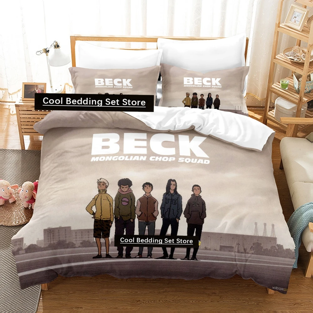 

Anime Beck Bedding Set Single Twin Full Queen King Size Bed Set Adult Kid Bedroom Duvetcover Sets 2024 Anime Bed Sheet Set