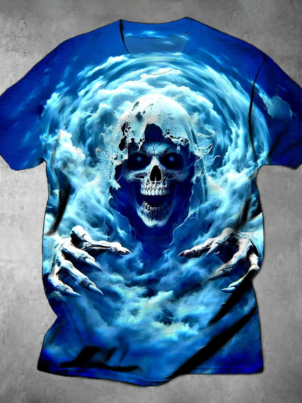 Fashion Street 3D Skull Print Short Sleeve T Shirt For Man Modern Urban Streetwear Round Neck Casual Short Sleeve Tops Clothes