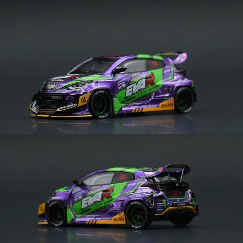 

Pop Race EVA 1:64 RT TEST TYPE GOODRIDE GR YARIS литая диорама модель автомобиля игрушка