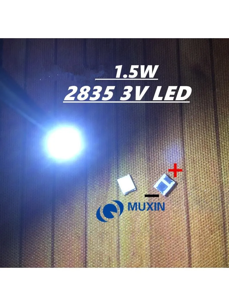 1000 قطعة 2835 3528 إصلاح LED LCD إضاءة خلفية للتلفاز الخرز MX سيول JF 1 واط-2 واط 3 فولت 6 فولت الضوء الأبيض البارد شائع الاستخدام