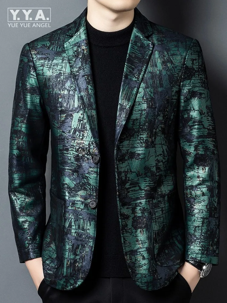 

Spring Autumn Mens Casual Outerwear Versatile Single Breasted Sheepskin Genuine Leather Turndown Collar Jackets Business Coat