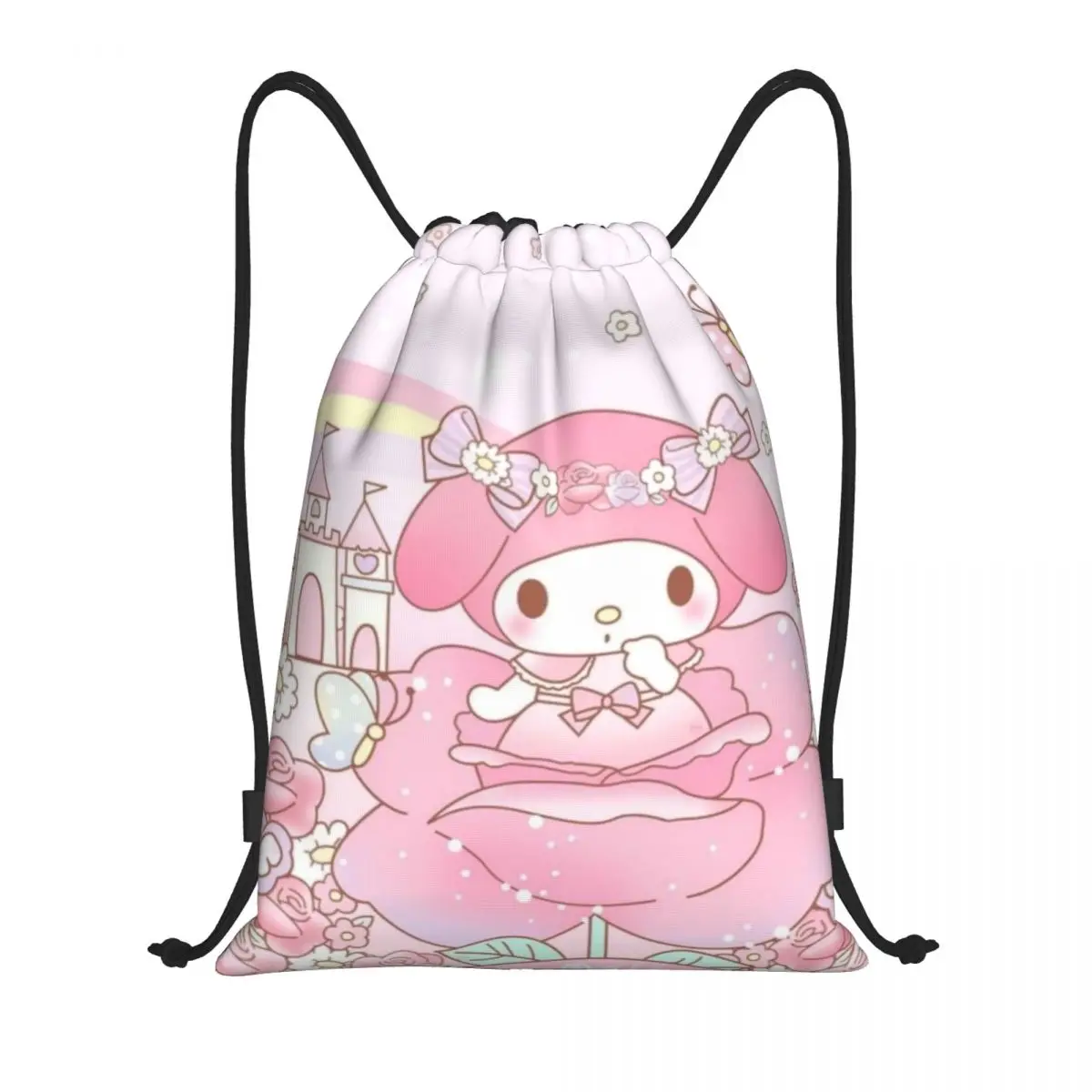 Borsa con coulisse Borse portatili My Melody Grocery Shopping Borse a tracolla Borsa da viaggio pieghevole