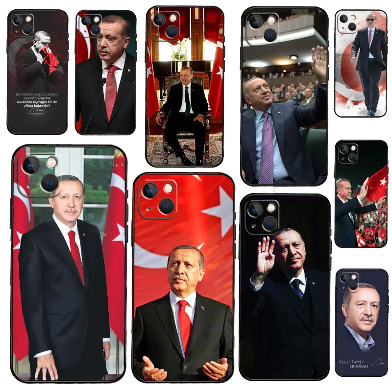 Funda para Teléfono con Imagen del Presidente de Turquía, Recep Tayyip Erdogan, para iPhone 17, 16, 14, 13, 12, 11, 15 Pro Max Plus, 12, 13 Mini, 16e, 17 Air