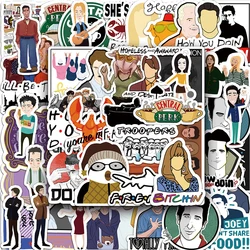 10/30/50pcs New TV Series Friends Graffiti Waterproof Sticker Suitcase Notebook Refrigerator Skateboard Water CuphelmetWholesale