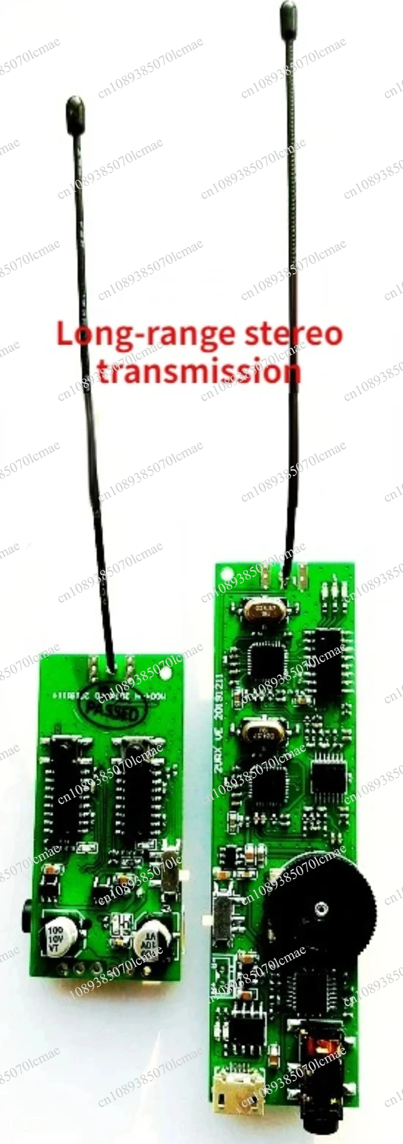 UHF Stereo Wireless Audio Transceiver Module Audio Transmitter Wireless Speaker Module Musical Instrument DIY Artifact