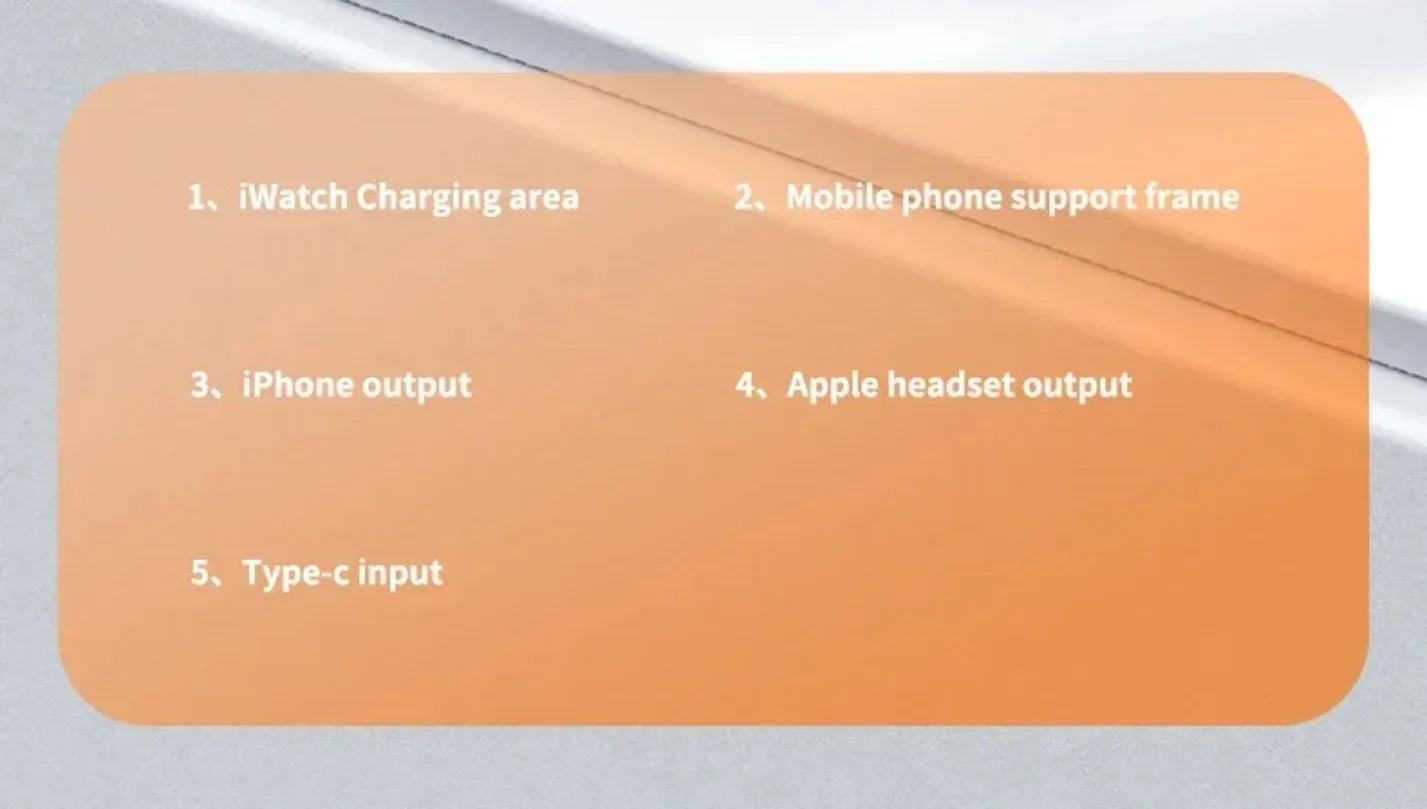 3-in-1 Schnell-Ladestation Faltbares Kabelloses Ladegerät Ständer Dock Handyhalter für iPhone 17-12 Apple Watch AirPods – Detail 9