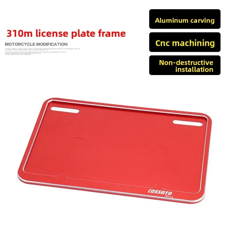 For ZONTES310M/ZT350D/350E motorcycle modification  license plate frame  license plate frame