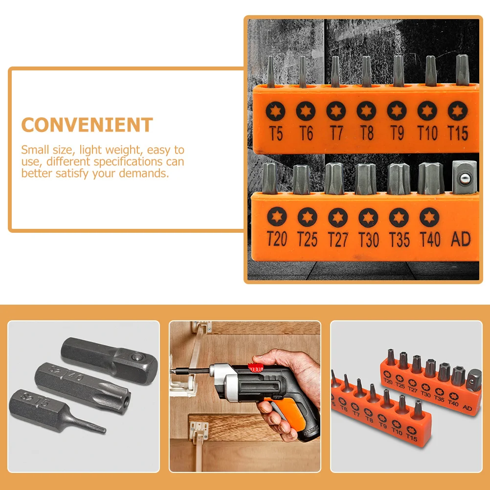 

1 set 1 Set Security Bit Set Hardened Steel 6-Lobe Anti-Slip For Tamper Proof Star Bits Hand Tools