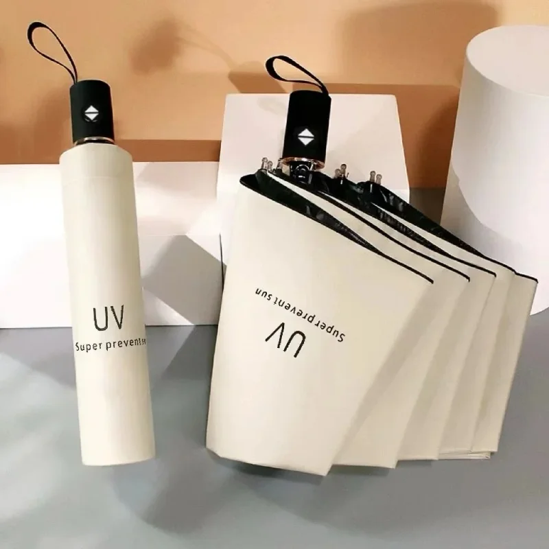 Umbrella male and female folding sun and rain dual automatic sun protection UV protection sunshade umbrella