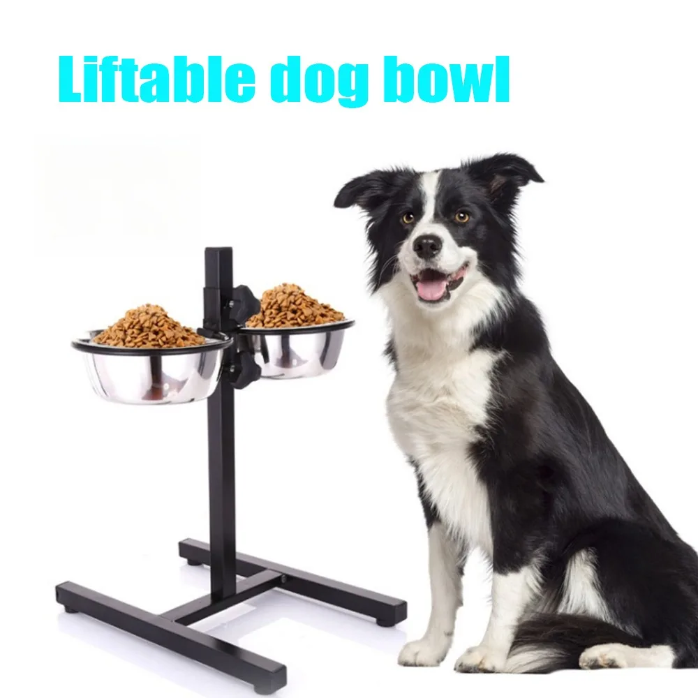 

Регулируемая по высоте миска для собак, напольная, четыре ножки, кормушка из нержавеющей стали, миска для воды для домашних животных, уличная миска для домашних собак, кошек, щенков