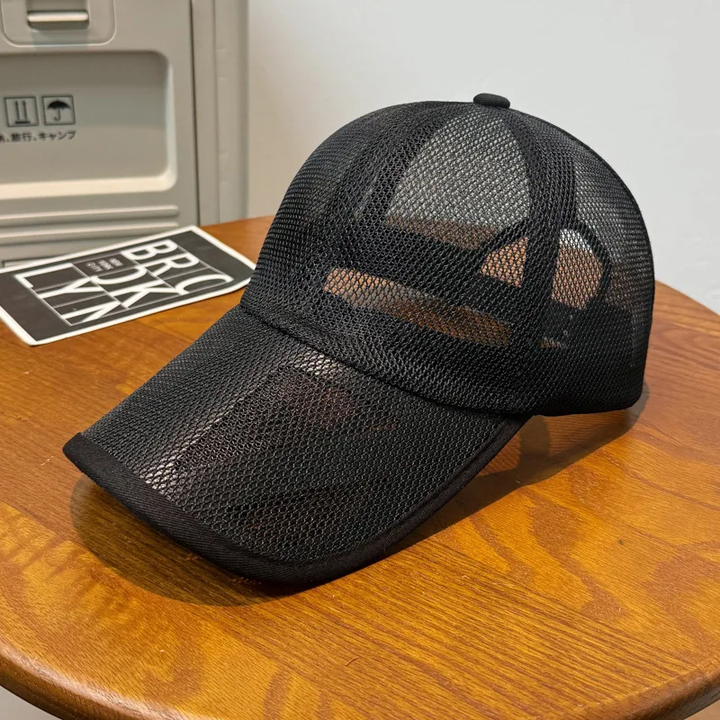 Sommer-Baseballkappe mit Hohlem Rand und Atmungsaktivem Vollnetz, Unisex, Verstellbarer Sonnenhut für Outdoor-Aktivitäten – Detail 14