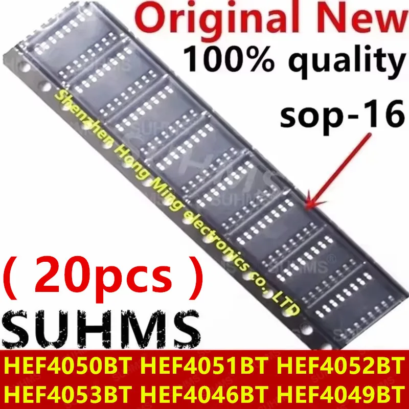 (20piece)100% New HEF4050BT HEF4051BT HEF4052BT HEF4053BT HEF4046BT HEF4049BT sop-16