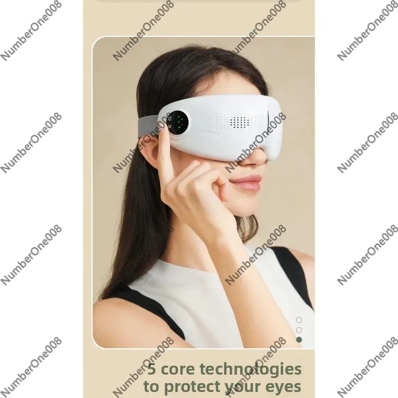 Foldable Bluetooth Eye Massager with Constant Temperature Heating and Hot Compress for Relaxation Gift
