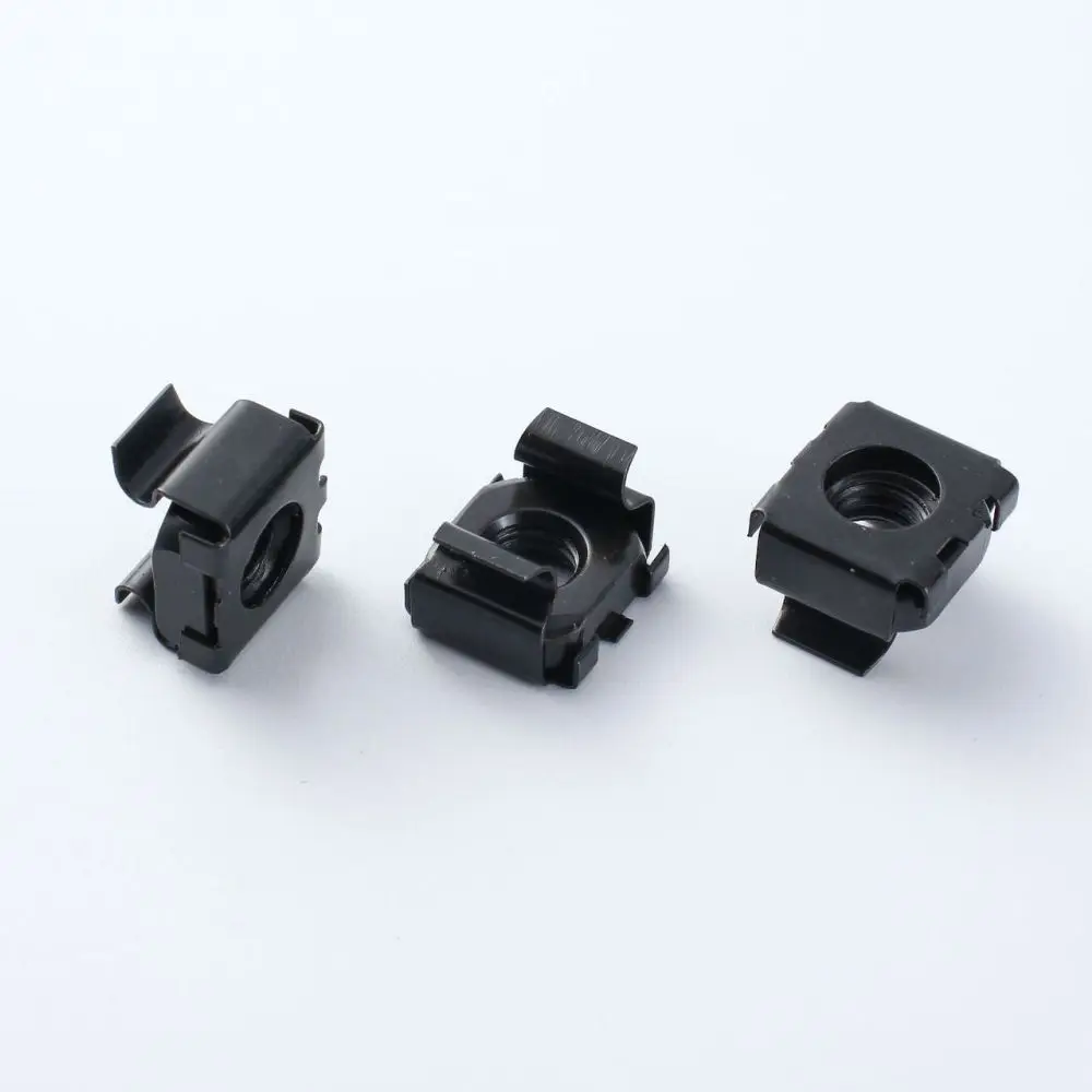 Universal Cage Nuts Metal Furniture Cabinet Rack Fastener Mounting Hardware Steel Component Fixing Clip Screw Assembly Tool