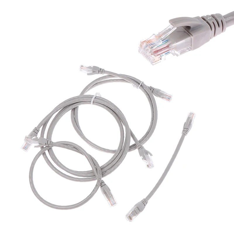 1pc CAT6E Ethernet Network Cable Male To Male RJ45 Patch LAN Short Cable 20cm 50cm 100cm 150cm 0.2m-1.5m Accessories