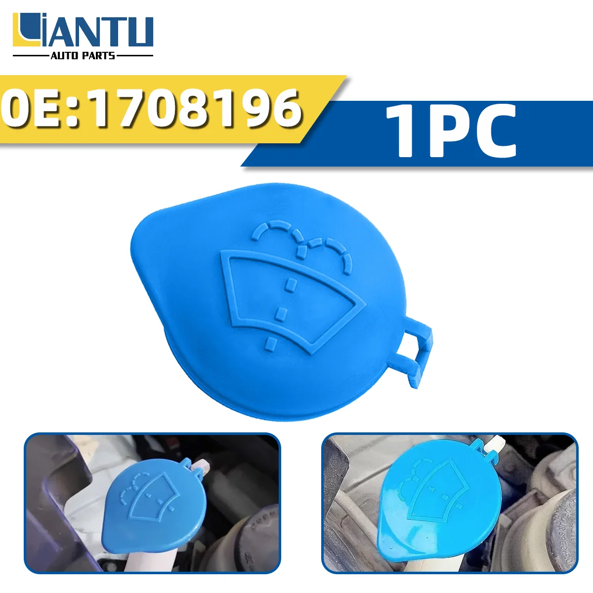 

1pc Car Windshield Wiper Cleaning Fluid Reservoir Cover OE 1708196 Fit For Ford Focus 3 Mk3 2010-2018 Wiper Water Tank Cover