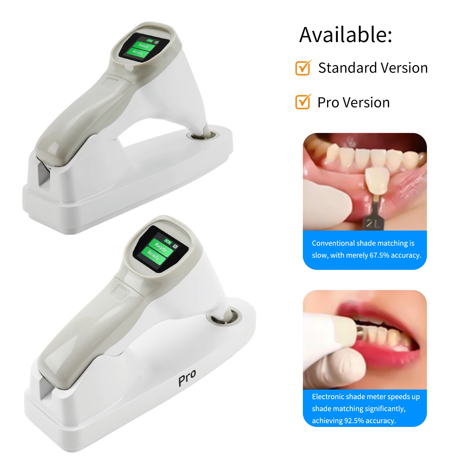 Dental LED Digital Shade Guide Standard/Pro Tooth Color Comparator Equipment Teeth Whitening