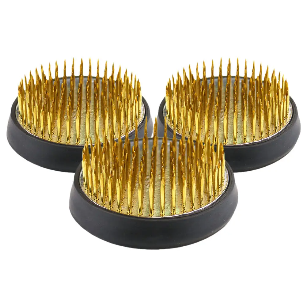 3Pcs Brass Floral Pin Holder Flower Frog for Precise Flower Arranging Stable Stem Support Reusable Floral Arrangement