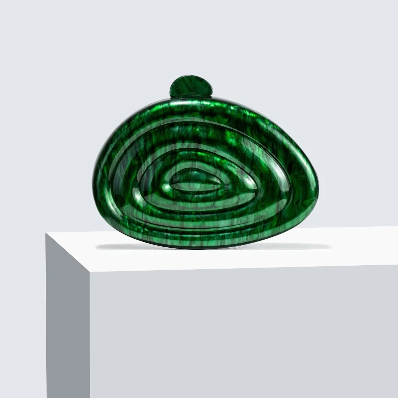 

New Acrylic Shoulder Crossbody Evening Bag Wedding Clutch Press Package Shell Banquet Chain Women's Bag Handbags Branded Bags