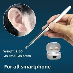 Hidden Earphones Wireless Bluetooth Headset Mini Sports Don't Drop Earbuds Sleep Games Work Students Take Class Headphones