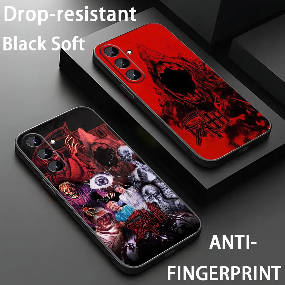 Death band Phone Case For Samsung Galaxy S26 S25 S24 S23 S22 S21 Plus Ultra Note20 Soft Black