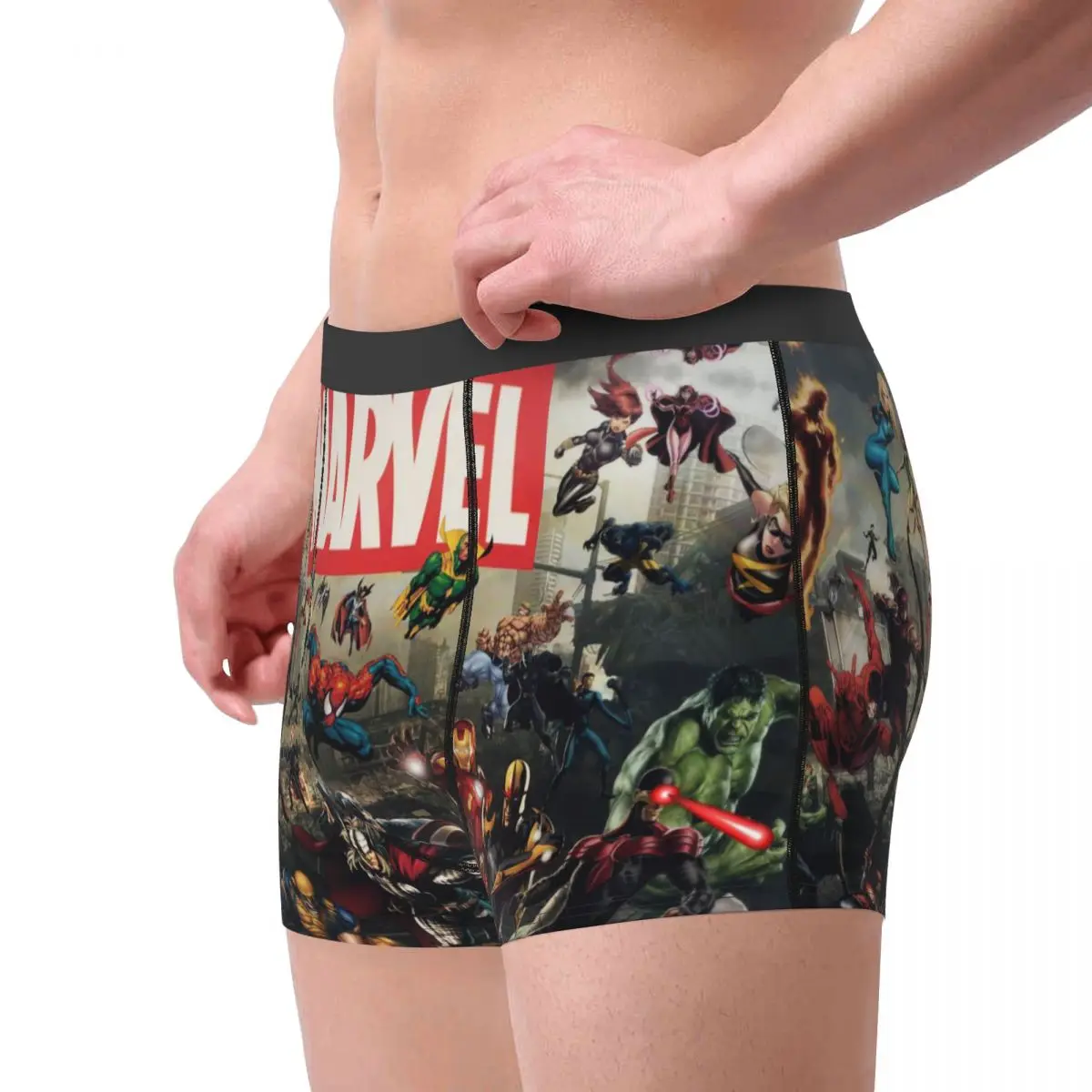 MARVEL Super Hero Underpants Cotton Panties Male Underwear Print MARVEL Shorts Boxer Briefs