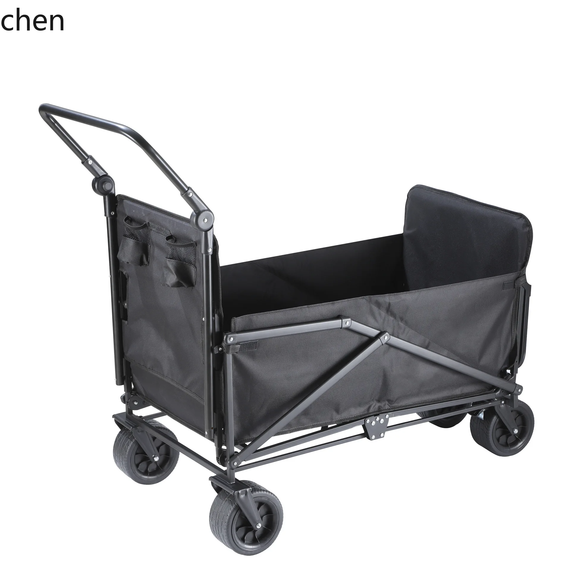 Outdoor Beach Camping Cart Reclining Pushable Foldable Small Cart for Camping