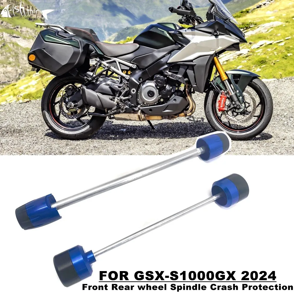 For Suzuki GSX-S1000GX GSX S1000GX GSXS 1000GX S1000GX 2024 Motorcycle Front & Rear Axle Fork Crash Sliders Wheel Protection