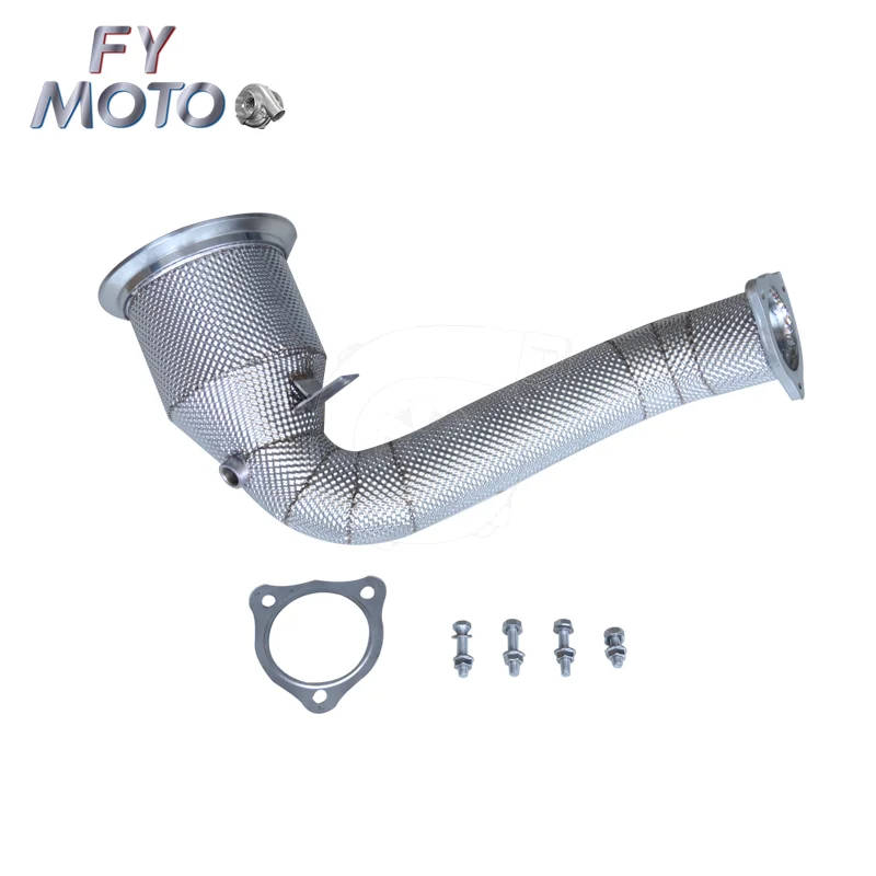 Para Porsche Panamera 971 3.0T 19+ Catted Downpipe com proteção térmica