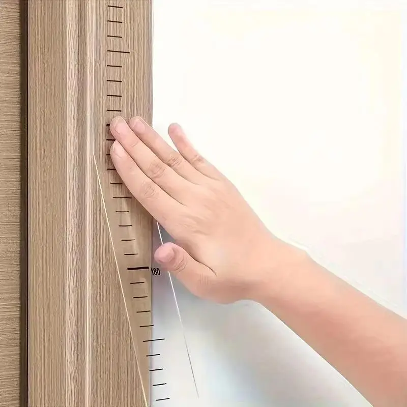 1Pcs Kids Height Growth Chart Wall Sticker Removable Writeable Measuring Ruler For Bedroom Playroom Nursery Decor