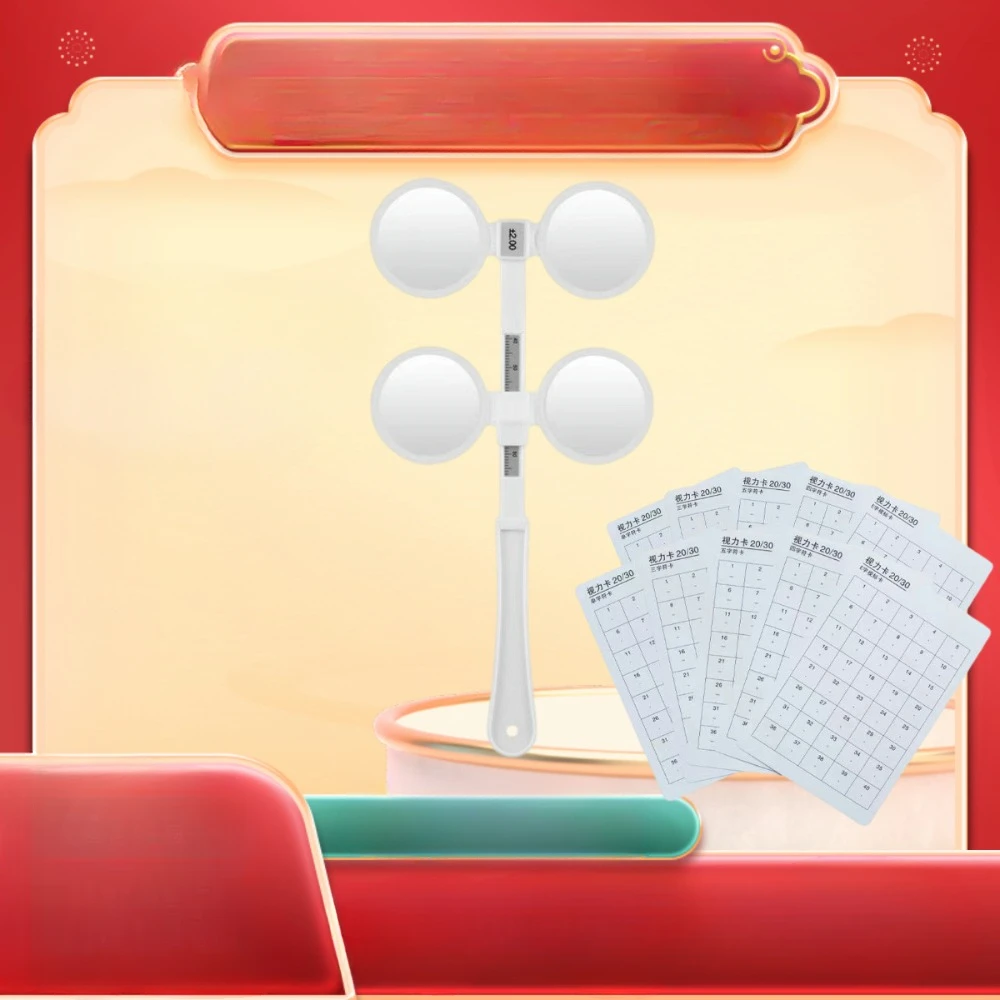 Profession Double-sided Mirror Glasses Accessories Hyperopia and Amblyopia Training with Eye Training Cards Butterfly Mirror New
