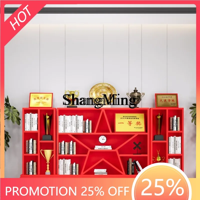 

FG good-looking Theme Culture Bookshelf Honor Display Cabinet Book Corner Bookshelf