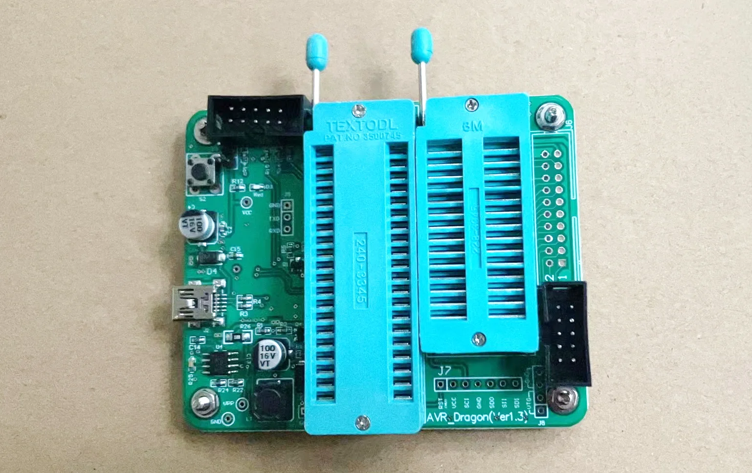 

ATSTK600 AVR High Voltage Programmer ISP Burning Writer MKII Replacement, Stk500 Upgrade Board