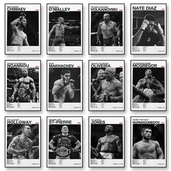 Boxing Fighting Star Canvas Wall Art Print Poster MMA Decorative Painting Home Decor Boxing Lover Gift Unframed