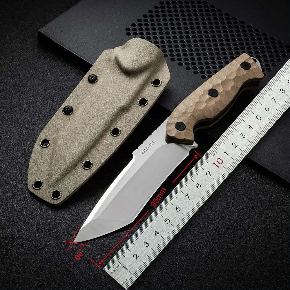 Trskt Gravity Camping Survival Knife ,8MM Thickness Tactical Knives ,Outdoor Knives ,Edc Tool With Kydex Dropshipping