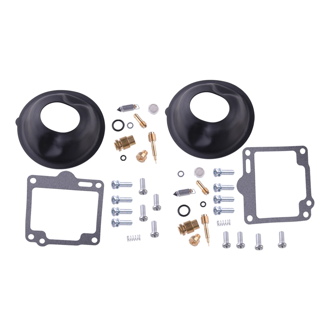 2Sets Carburetor Carb Repair Kit With Plunger Diaphragm Fit For Yamaha XV750 Virago 750 1988-1994 1995 1996 1997 Accessories