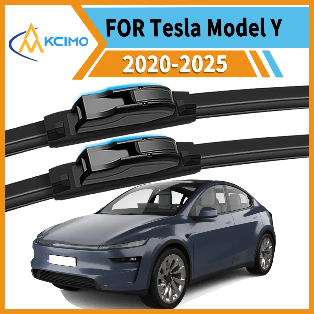 

All-Season Driving Companion 2 Front Wiper Blades for Tesla Model Y 2020-2025 Clear Vision Smooth Wipe Enhanced Safety