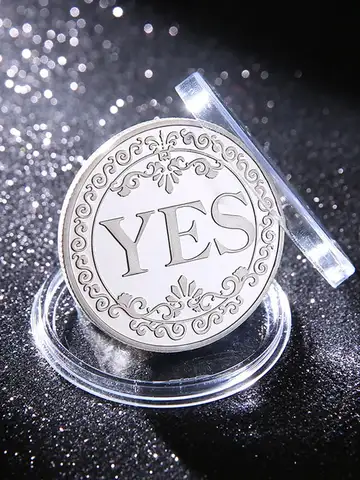 1PC Bronze Yes Or No Commemorative Coin Souvenir Non-Currency Game Prop Decision Coins Collection Decoration Crafts