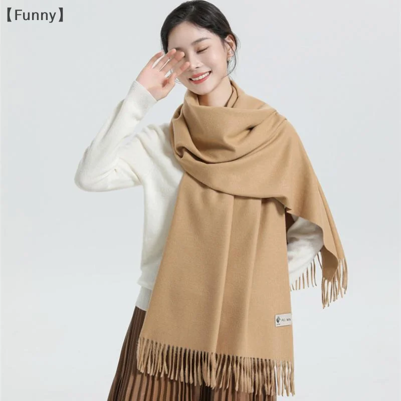 [مضحك] وشاح أسود الكشمير امرأة الصوف السيدات وشاح دافئ متقلب وشاح المرأة أوشحة شتوية الخريف