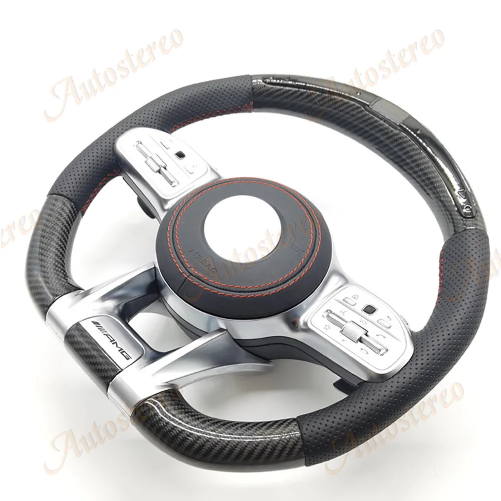 

Car Steering Wheel Assembly For Mercedes Benz G Class S GLC GLE Sport AMG Carbon Fiber Retrofit Interior Paddle Auto Electronic