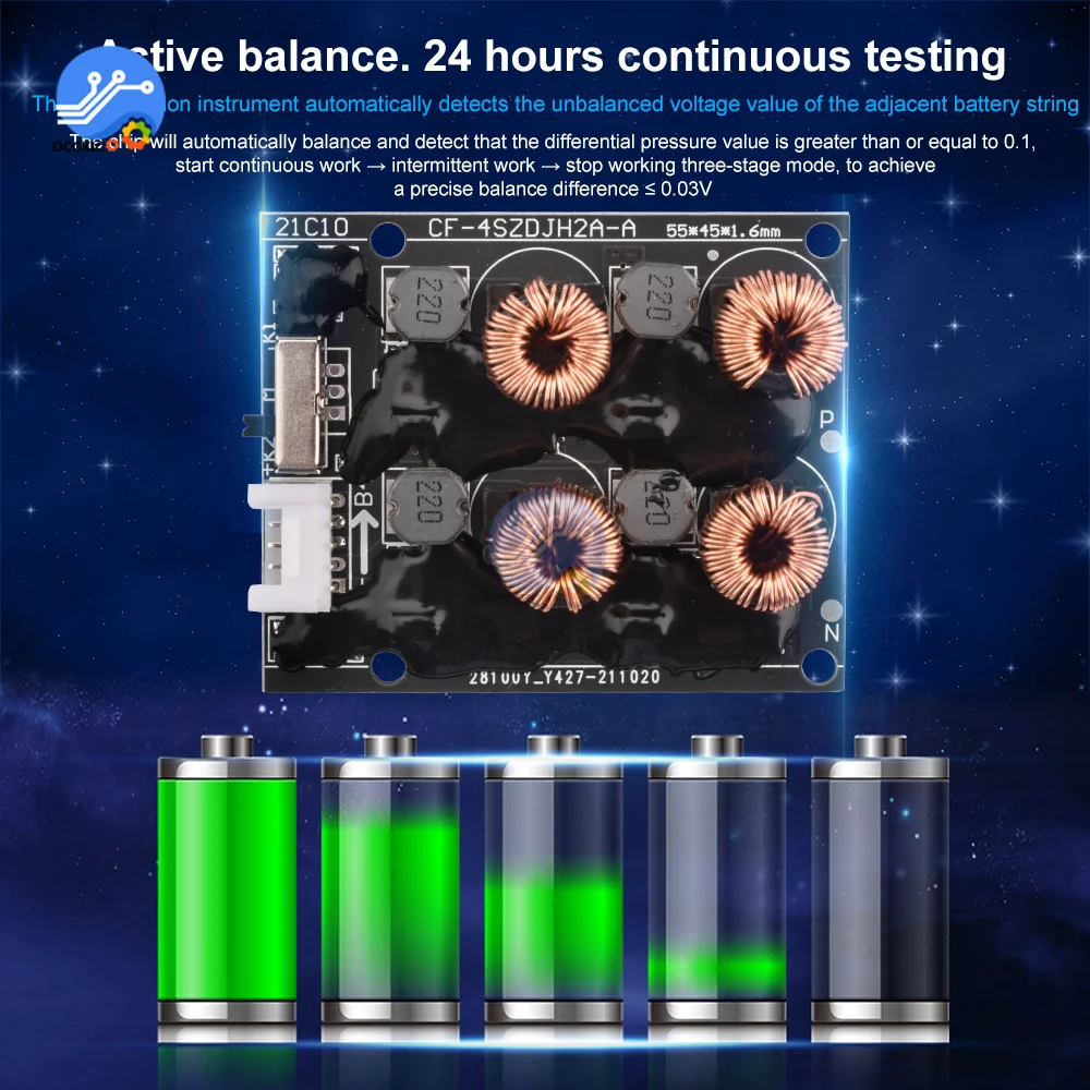 2A 4S 8S BMS aktywny Balancer korektor LiFePO4 litowo-jonowy 18650 bateria litowa moduł transmisji energii pokładzie bilans