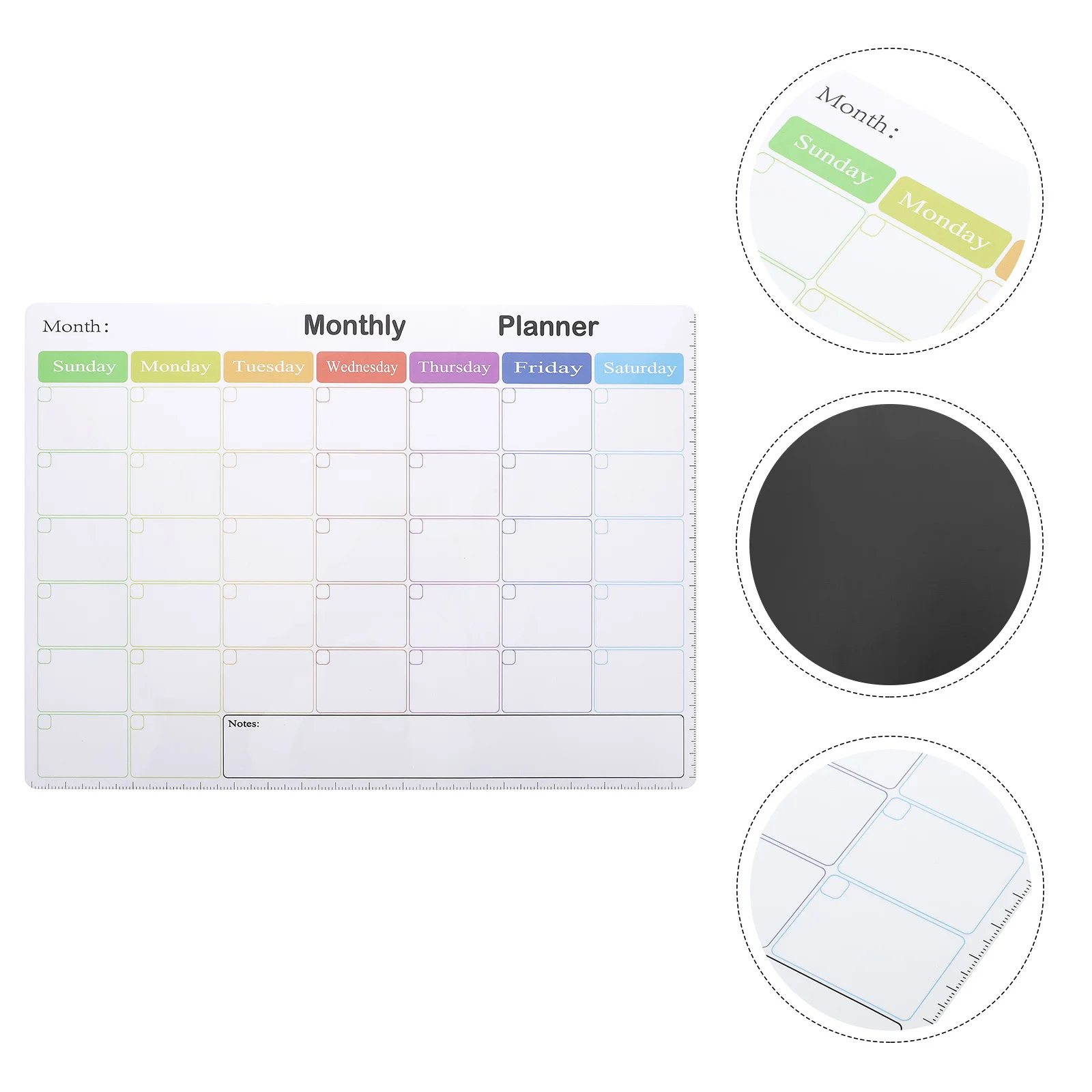 لوحة مغناطيس الثلاجة، تقويم السبورة البيضاء، التخطيط الشهري، لوحة بيضاء مغناطيسية، منظم يومي أسبوعي قابل للمسح #5