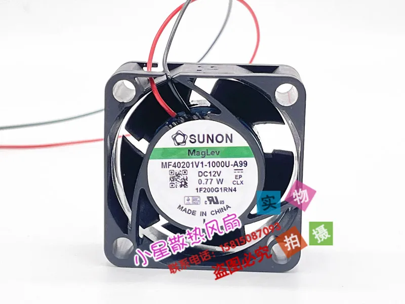 

SUNON MF40201V1-1000U-A99 DC 12 В 0,77 Вт 40x40x20 мм 2-проводной охлаждающий вентилятор для сервера