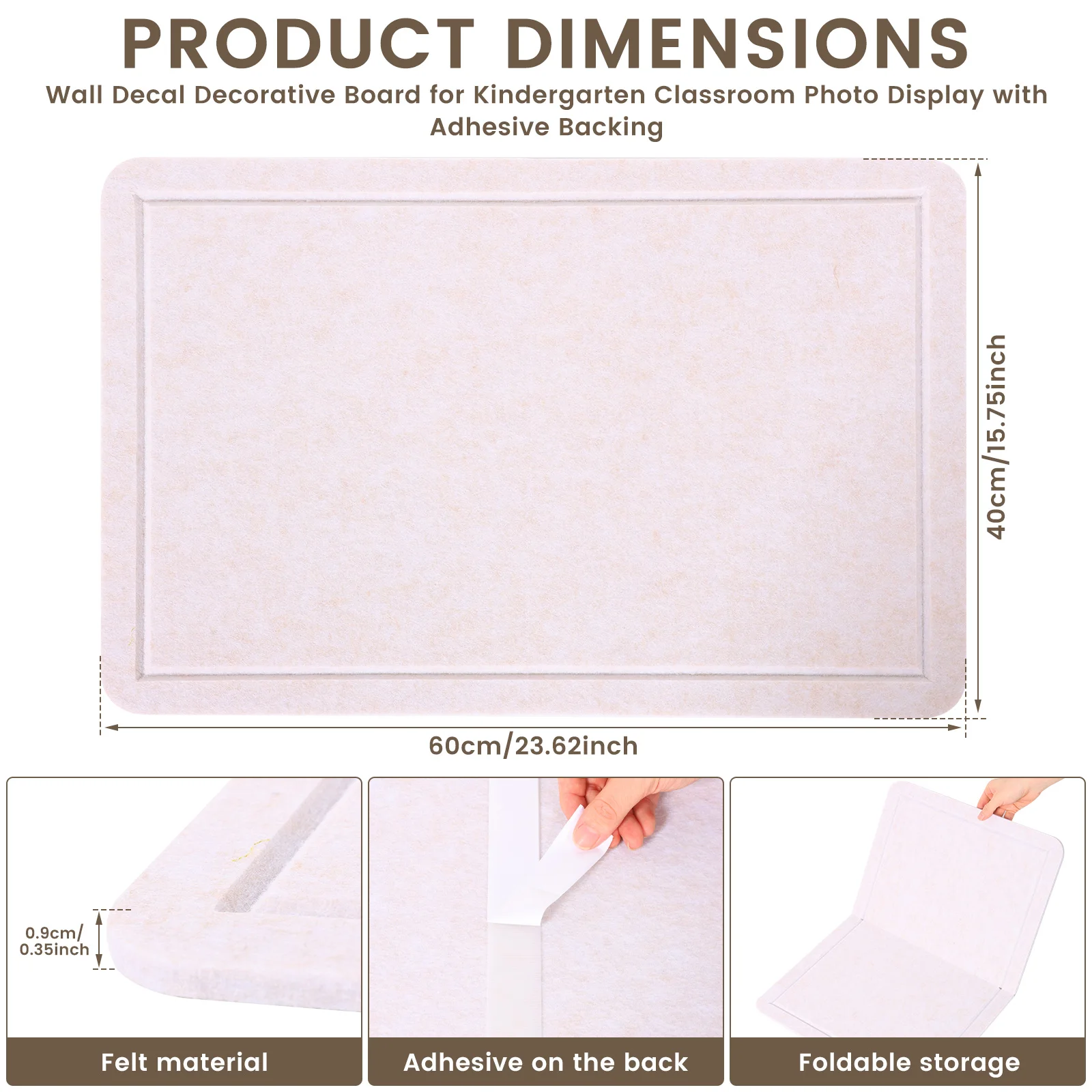 Weiche Filz-Pinwand, Selbstkle – Bulletin Board Cork Bewertung und Preis