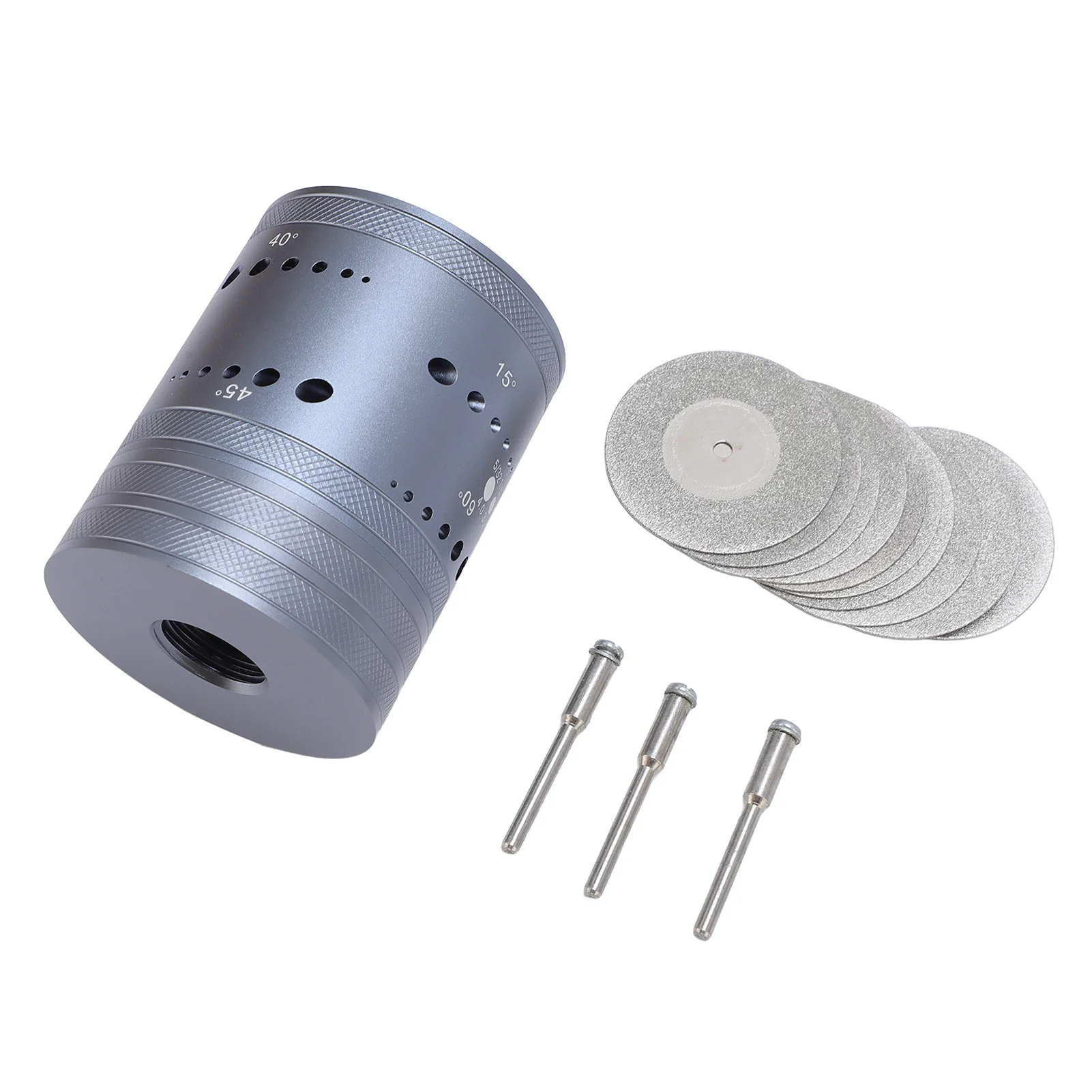 Tungsten Electrode Sharpener Grinder Head with Cut Off Slots Steel Electrode Grinding Tool for TIG Welding