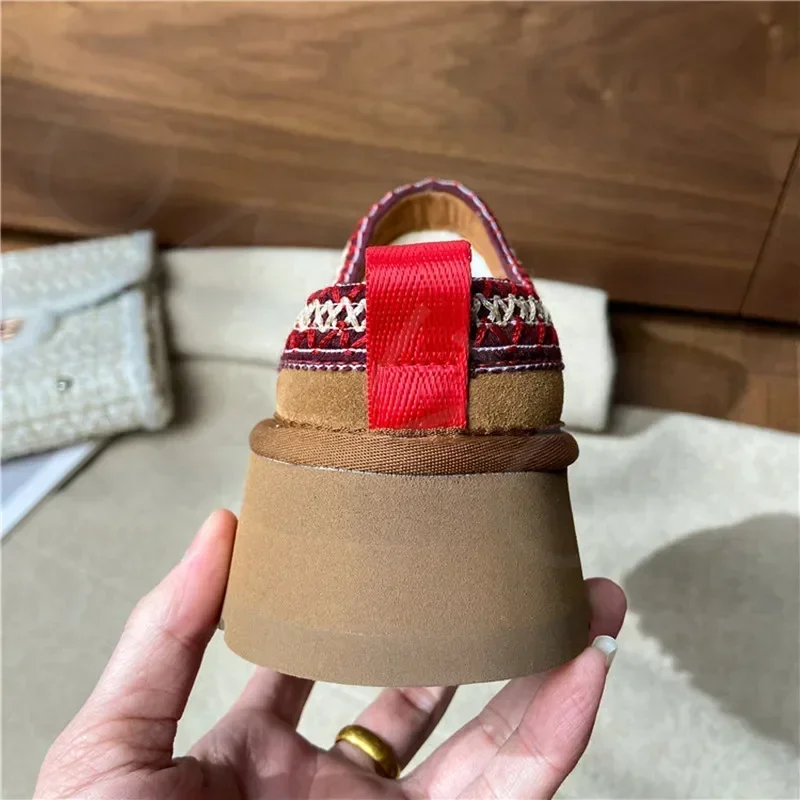 مصمم الدافئة أفخم حذاء من الجلد النساء عالية الجودة فو الجلد المدبوغ منصة أحذية للنساء ضوء الراحة النساء النعال حذاء مسطح #3