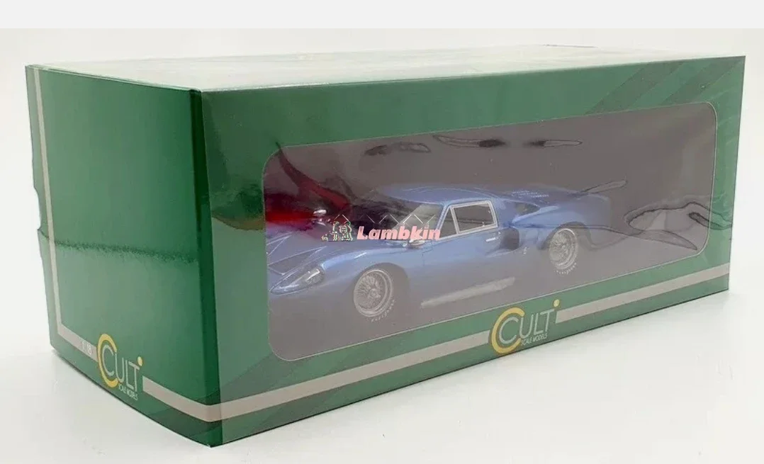 Kultowy 1:18 dla GT40 MkIII 1966 metaliczny niebieski Gen 3 Model samochodu sportowego klasyczne samochody miniaturowe ozdoby kolekcjonerskie prezenty