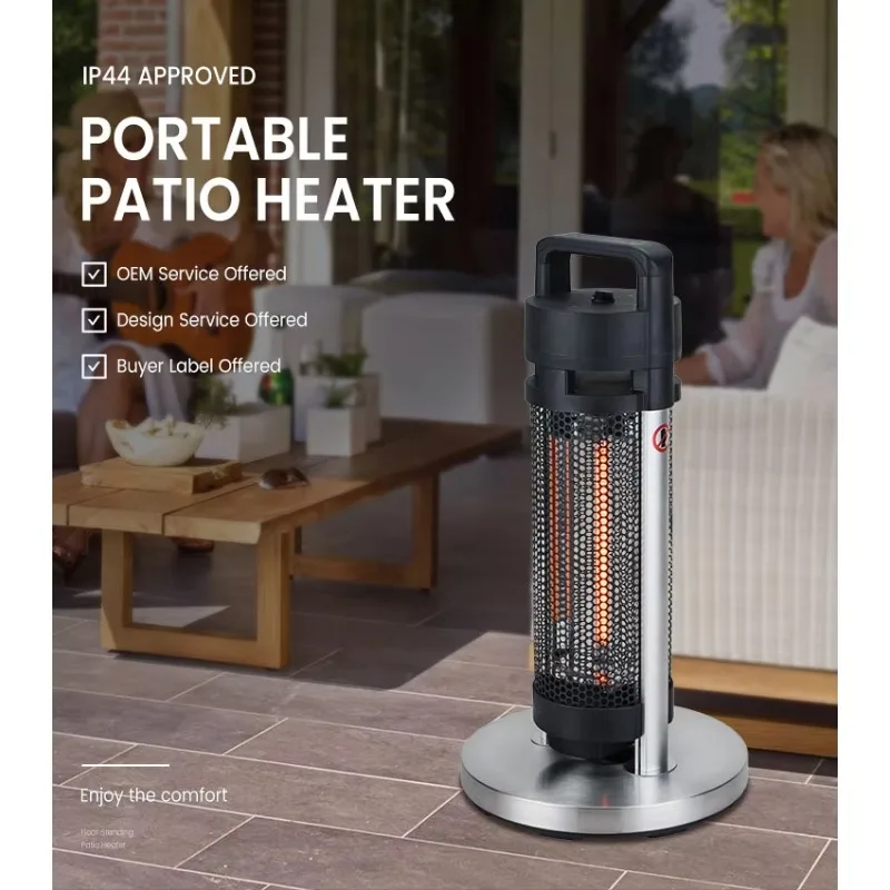 Machine Grade 1000W 2000W Portable Stainless Steel Patio Quartz Infrared Outdoor Heaters