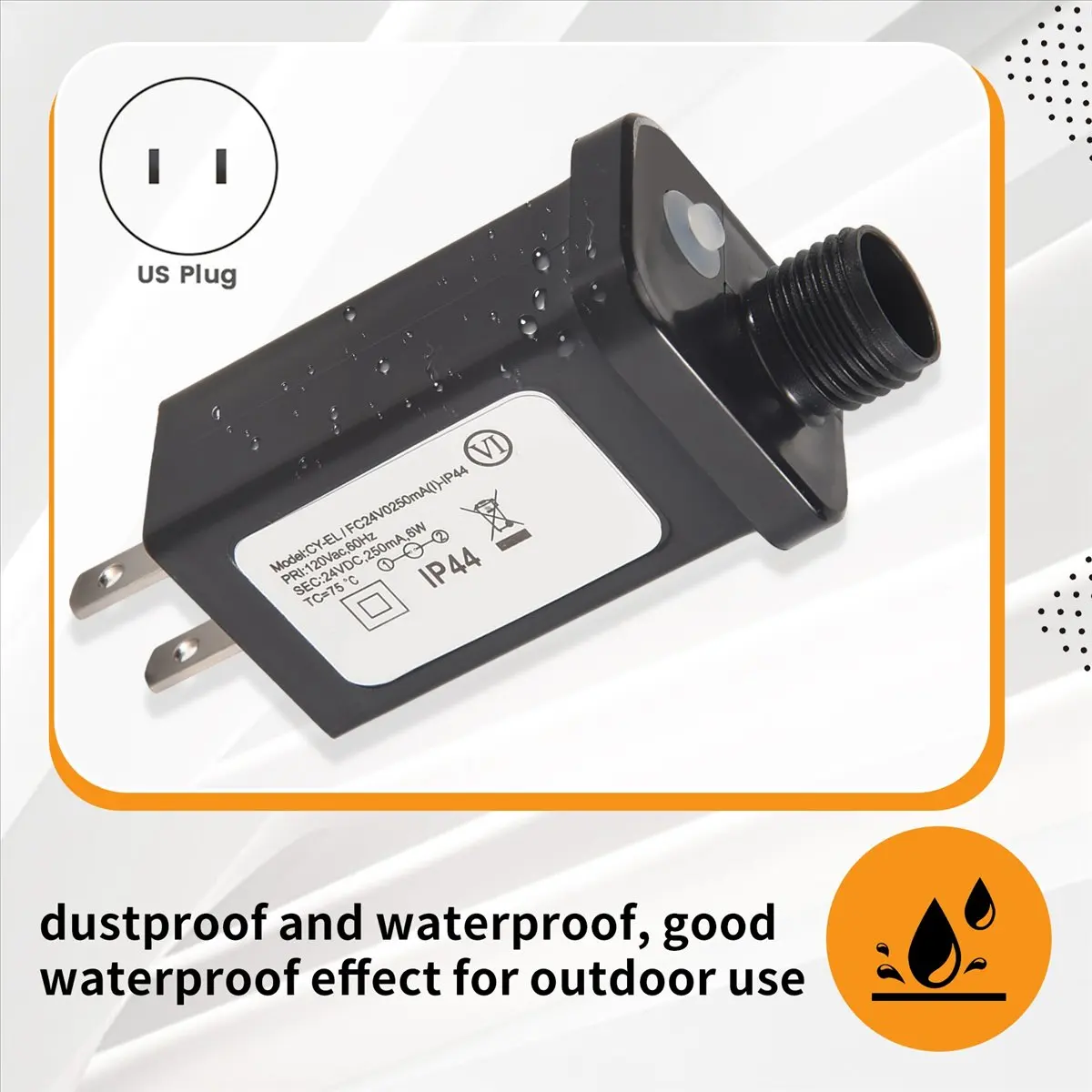 !DT~D137924V Transformer Plug Power Supply Suitable for Christmas Halloween LED Equipment Decorations US Plug